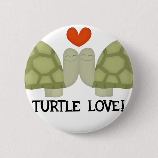 Schildkröte-Liebe Button (Vorderseite)