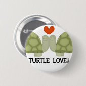Schildkröte-Liebe Button (Vorne & Hinten)