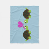 Schildkröte-Liebe Fleecedecke (Vorderseite)