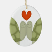 Schildkröte-Liebe Keramik Ornament (Rechts)