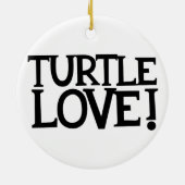 Schildkröte-Liebe Keramikornament (Hinten)