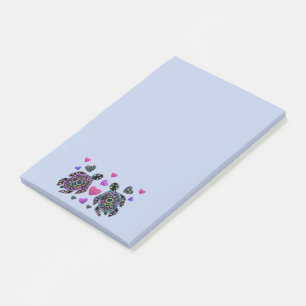 Schildkröte-Liebe Post-it Klebezettel