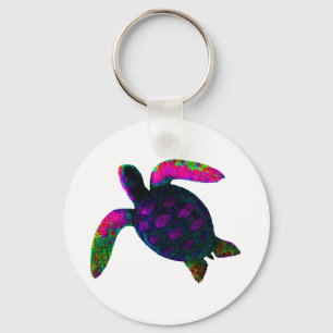 Schildkröte Lila das MUSEUM Zazzle Geschenke Schlüsselanhänger