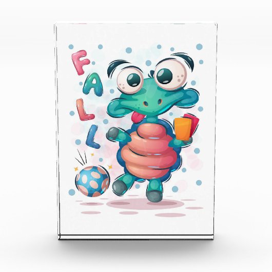 Schildkröte Lover Fall Niedlich Sea Turtle Fotoblock (Vorderseite)