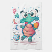 Schildkröte Lover Fall Niedlich Sea Turtle Geschirrtuch (Vertikal)