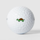 Schildkröte Lustig Golfball (Vorderseite)