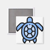 Schildkröte Magnet (Vorderseite/Rückseite)