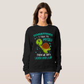 Schildkröte manchmal spreche ich mit mir selbst da sweatshirt (Vorne ganz)