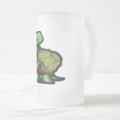 Schildkröte Mattglas Bierglas (VorderseiteRechts)