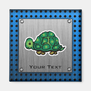 Schildkröte; Metall-Blick Magnet