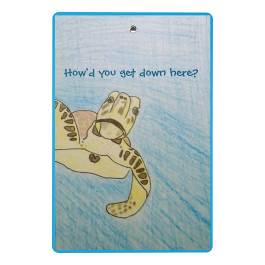 Schildkröte Mini Klemmbrett (Rückseite)