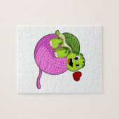 Schildkröte mit Ball of Wool Puzzle (Horizontal)