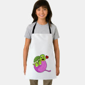 Schildkröte mit Ball of Wool Schürze (Insitu)