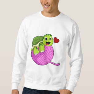 Schildkröte mit Ball of Wool Sweatshirt