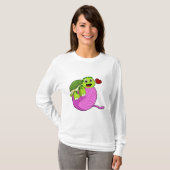 Schildkröte mit Ball of Wool T-Shirt (Vorne ganz)