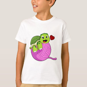 Schildkröte mit Ball of Wool T-Shirt