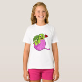 Schildkröte mit Ball of Wool T-Shirt (Vorne ganz)