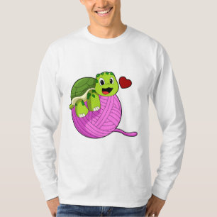 Schildkröte mit Ball of Wool T-Shirt