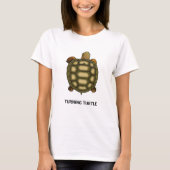 Schildkröte mit bearbeitbarem T - Shirt (Vorderseite)