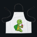 Schildkröte mit Drink Tasse mit Stroh Schürze<br><div class="desc">Dieses Design ist das perfekte Geschenk für einen Geburtstag,  Weihnachten und andere Feiern. Es ist für Frauen,  Männer und Kinder geeignet.</div>