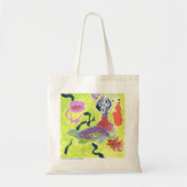 Schildkröte mit einer Tasse Tee Taschentasche Tragetasche (Vorne)