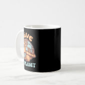 Schildkröte mit Erdumweltschutz Gerettet Kaffeetasse (Vorderseite Links)