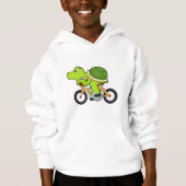 Schildkröte mit Fahrrad.PNG Hoodie (Vorderseite)