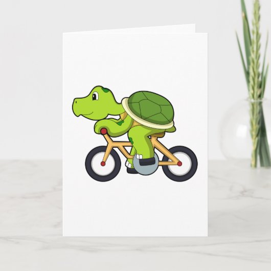 Schildkröte mit Fahrrad.PNG Karte (Vorderseite)