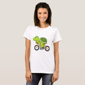 Schildkröte mit Fahrrad.PNG T-Shirt (Vorne ganz)