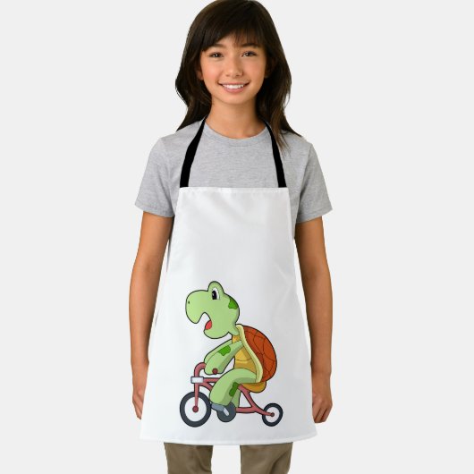 Schildkröte mit Fahrrad Schürze (Insitu)