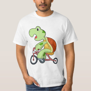 Schildkröte mit Fahrrad T-Shirt