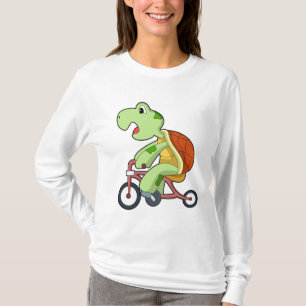 Schildkröte mit Fahrrad T-Shirt