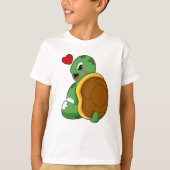 Schildkröte mit Herz T-Shirt (Vorderseite)
