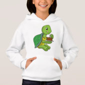 Schildkröte mit Kuchen Hoodie (Vorderseite)