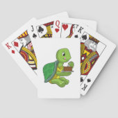 Schildkröte mit Kuchen Spielkarten (Rückseite)