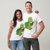 Schildkröte mit Kuchen T-Shirt (Unisex)