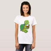 Schildkröte mit Kuchen T-Shirt (Vorne ganz)