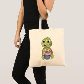 Schildkröte mit Muffin Tragetasche (Vorderseite (Produkt))
