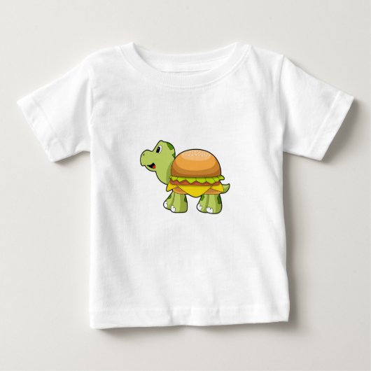 Schildkröte mit Muschel als Burger.PNG Baby T-shirt (Vorderseite)