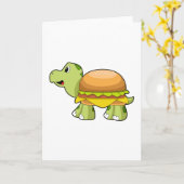Schildkröte mit Muschel als Burger.PNG Karte (Gelbe Blume)