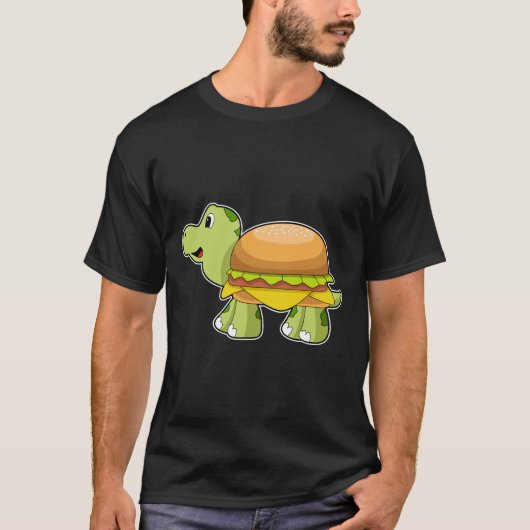 Schildkröte mit Muschel als Burger.PNG T-Shirt (Vorderseite)