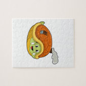 Schildkröte mit Muschel als Haus Puzzle (Horizontal)