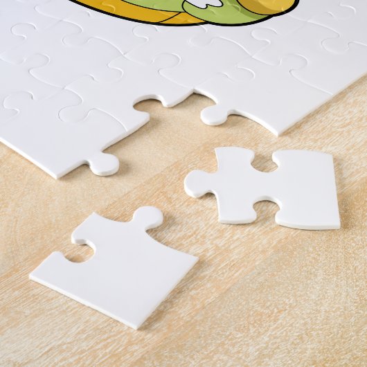 Schildkröte mit Muschel als Haus Puzzle (Seite)