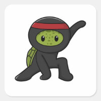 Schildkröte mit Muschel als Ninja