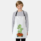 Schildkröte mit Muschel als Skateboard Schürze (Getragen)
