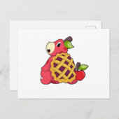 Schildkröte mit Muschel Postkarte (Vorne/Hinten)