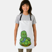 Schildkröte mit Muschel und Reinigen Schürze (Insitu)