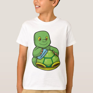 Schildkröte mit Muschel und Reinigen T-Shirt