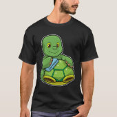 Schildkröte mit Muschel und Reinigen T-Shirt (Vorderseite)