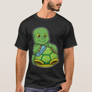 Schildkröte mit Muschel und Reinigen T-Shirt
